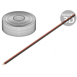 Cablu Electric 2x0,14mm² 5m Negru/Roșu 250V | Electronic-mag.ro | Componente Electronice