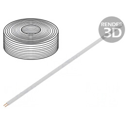 Cablu Electric LiYz 2x0.14mm2 5m Alb | Electronic-mag.ro | Componente Electronice