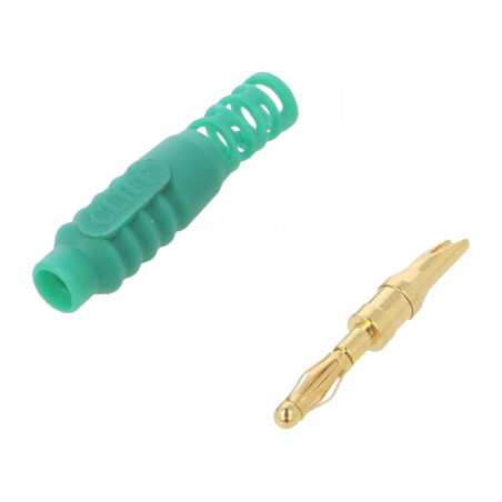 Mufă Banană 2mm Verde 10A 30VAC 60VDC Lipită | Electronic-mag.ro | Componente Electronice