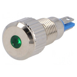 Lampă LED verde 24VDC Ø8mm IP67 | Electronic-mag.ro | Componente Electronice