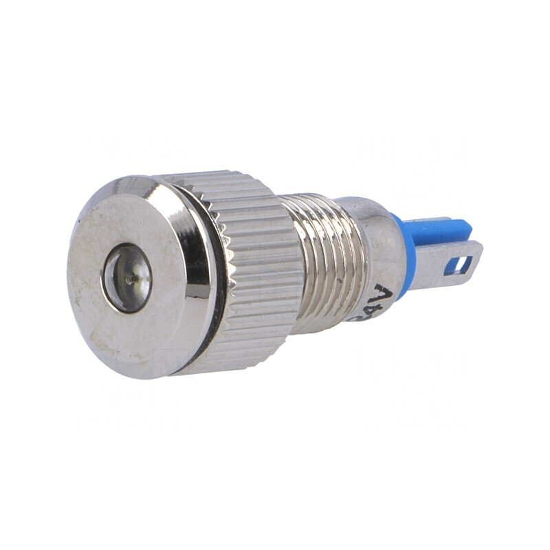 Lumină LED Plată Albă 24VDC Ø8mm IP67 pentru Lipit | Electronic-mag.ro | Componente Electronice