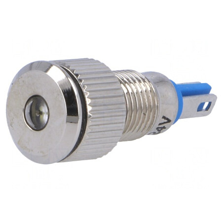 Lumină LED Plată Albă 24VDC Ø8mm IP67 pentru Lipit | Electronic-mag.ro | Componente Electronice