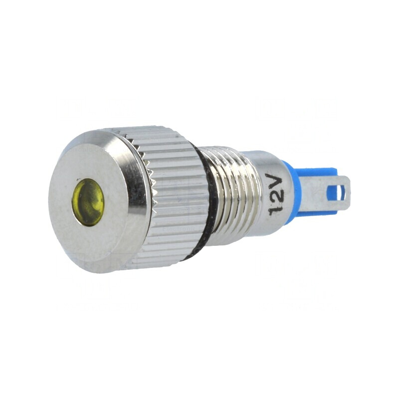 Lampă LED galbenă 12VDC Ø8mm IP67 | Electronic-mag.ro | Componente Electronice