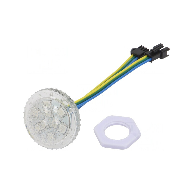 LED RGB IP65 140° 38mm cu Controler UCS1904 24V | Electronic-mag.ro | Componente Electronice