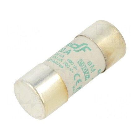Siguranţă aM 20A 690VAC 22x58mm | Electronic-mag.ro | Componente Electronice