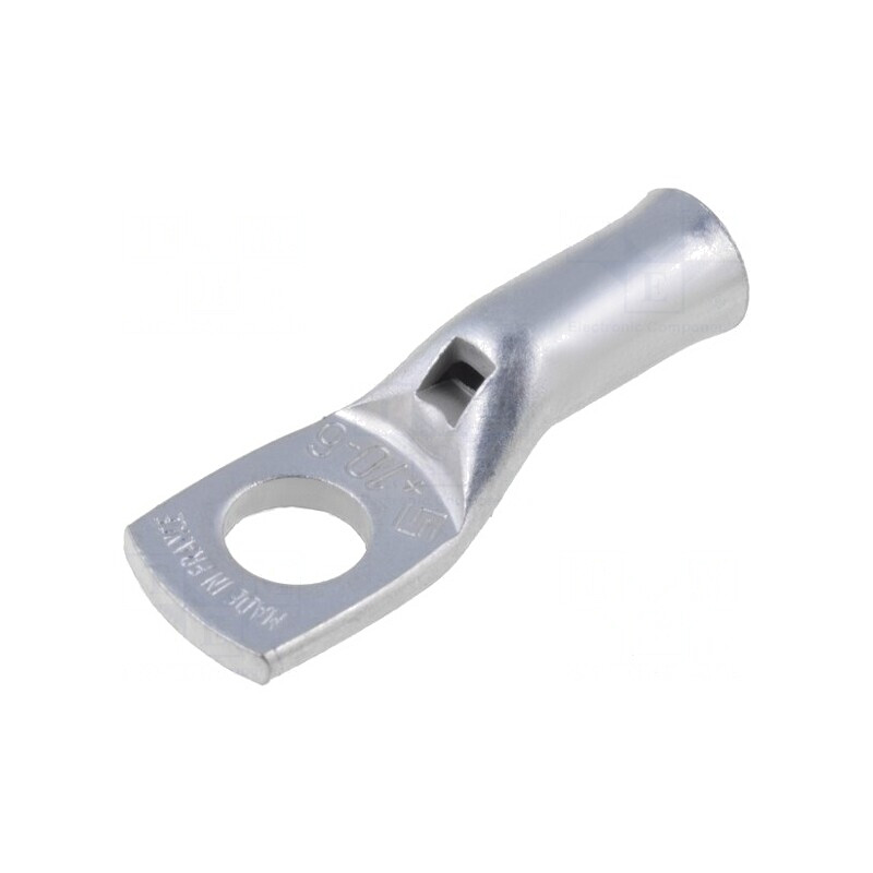 Vârf Inelar Tubular M6 10mm2 Crimpat Cupru | Electronic-mag.ro | Componente Electronice