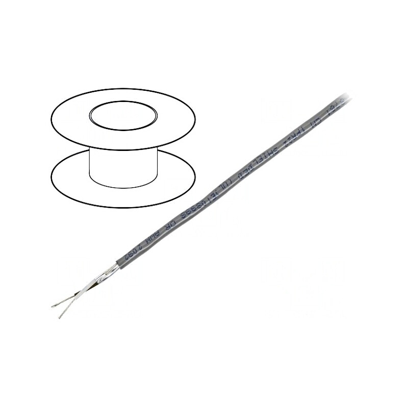 Cablu ecranat 1x2x22AWG Cu 152m | Electronic-mag.ro | Componente Electronice