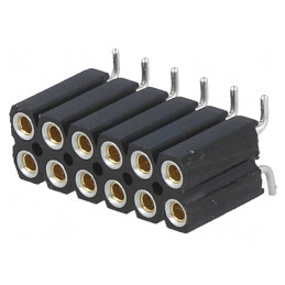 Soclu pini mamă 12 pini 2,54mm aurit SMT 2x6 | Electronic-mag.ro | Componente Electronice