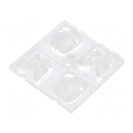 Lentilă LED pătrată transparentă 12,27mm | Electronic-mag.ro | Componente Electronice