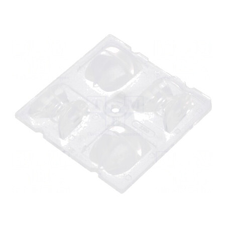 Lentilă LED pătrată transparentă 12,27mm | Electronic-mag.ro | Componente Electronice