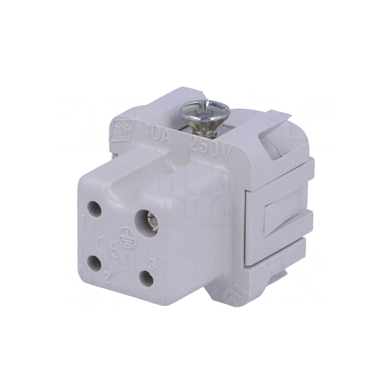 Conector HDC Inserturi Contact Mamă 4 3 PE 10A | Electronic-mag.ro | Componente Electronice
