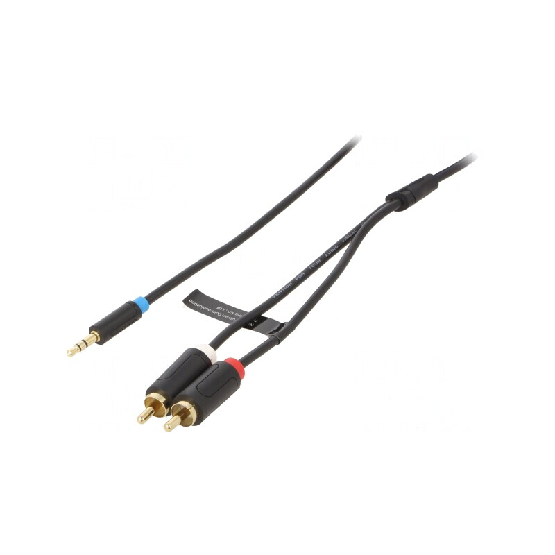 Cablu Audio Jack 3.5mm la RCA 2x 0.5m Aurit Negru | Electronic-mag.ro | Componente Electronice Cablu Audio Jack 3.5mm la RCA 2x 0.5m Aurit Negru | Electronic-mag.ro | Componente Electronice