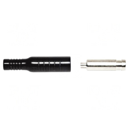 Soclu banană 4mm negru 15A 5kVDC | Electronic-mag.ro | Componente Electronice