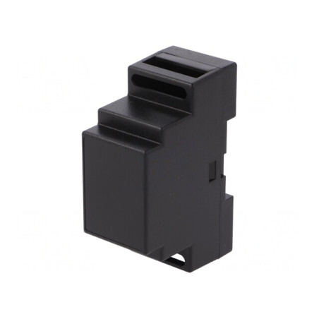 Carcasă DIN ABS Neagră 88x35x59mm | Electronic-mag.ro | Componente Electronice