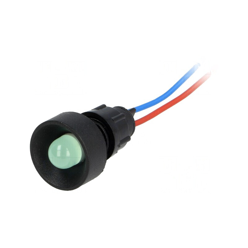 Lampă LED Verde 12V Ø13mm IP40 | Electronic-mag.ro | Componente Electronice