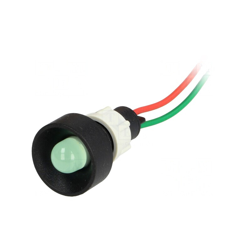 Lampa de control LED verde 24V 13mm | Electronic-mag.ro | Componente Electronice