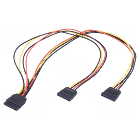 Cablu SATA III 0.5m cu Mufe L x2 | Electronic-mag.ro | Componente Electronice
