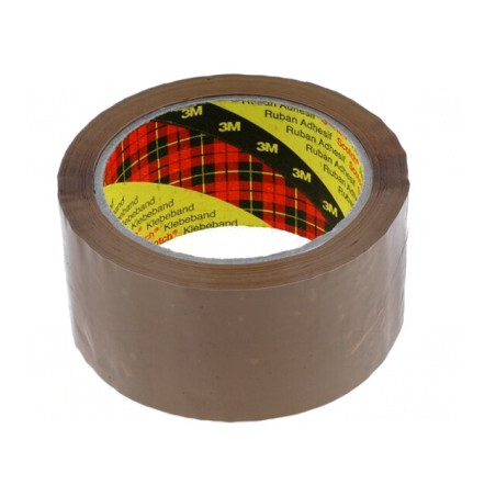 Bandă adezivă maro 66m x 48mm pentru ambalare | Electronic-mag.ro | Componente Electronice