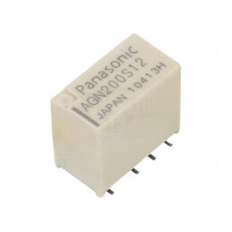 Releu electromagnetic DPDT 12VDC SMT | Electronic-mag.ro | Componente Electronice