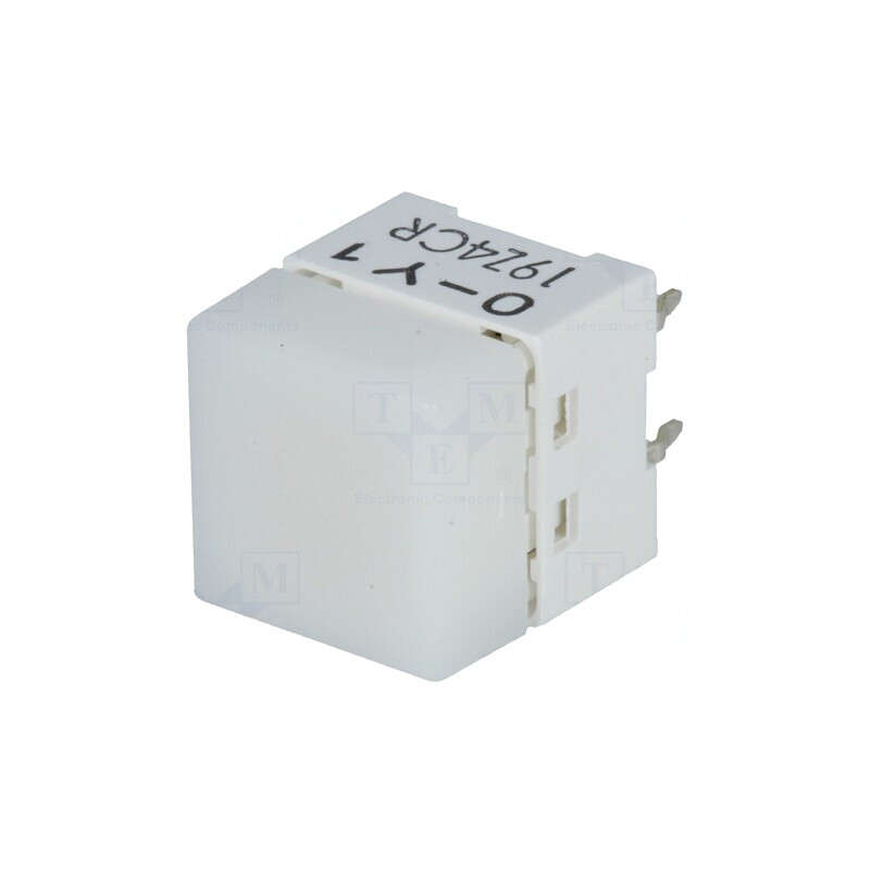 Comutator tastatură cu LED alb SPST-NO 0,05A 24VDC | Electronic-mag.ro | Componente Electronice