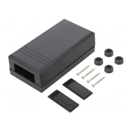 Carcasă Universală ABS Neagră 66x124x41mm | Electronic-mag.ro | Componente Electronice
