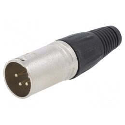 Mufă XLR 4-Pin Tată Metalică pentru Cablu | Electronic-mag.ro | Componente Electronice