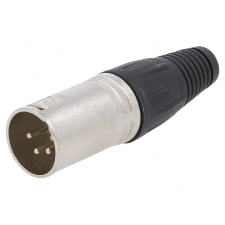 Mufă XLR 4-Pin Tată Metalică pentru Cablu | Electronic-mag.ro | Componente Electronice