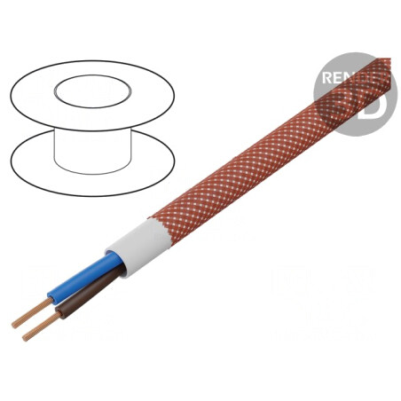 Cablu electric textil roșu 2x0,5mm 50m | Electronic-mag.ro | Componente Electronice