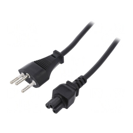 Cablu Alimentare IEC C5 SEV-1011 1,8m Negru | Electronic-mag.ro | Componente Electronice
