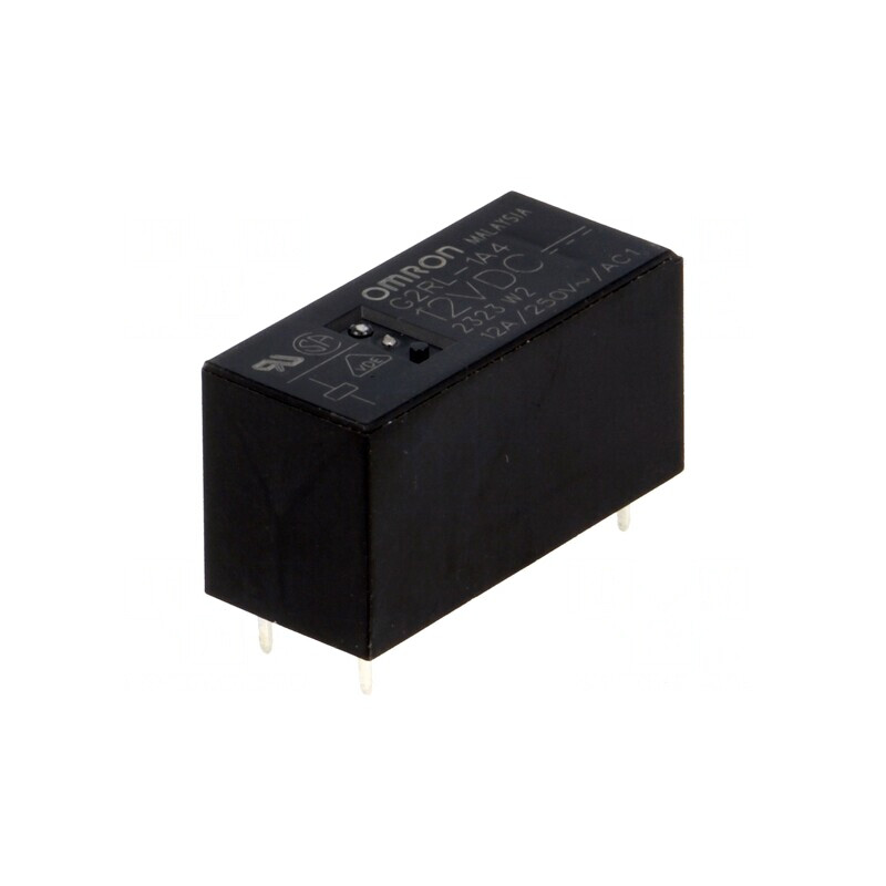 Releu electromagnetic SPST-NO 12VDC 12A 250VAC PCB | Electronic-mag.ro | Componente Electronice