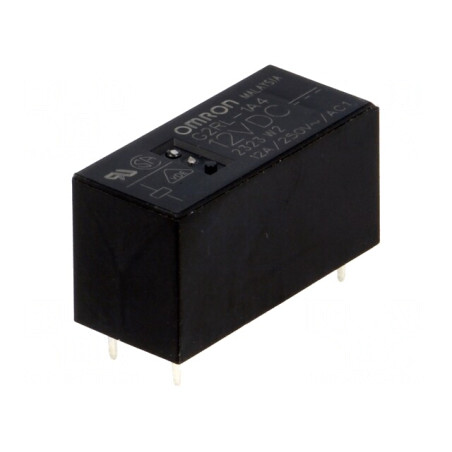 Releu electromagnetic SPST-NO 12VDC 12A 250VAC PCB | Electronic-mag.ro | Componente Electronice