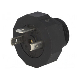 Conector cu Valvă Soclu A 18mm 3 Pini 16A | Electronic-mag.ro | Componente Electronice