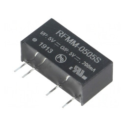 Convertor DC/DC 1W 5V 200mA SIP7 | Electronic-mag.ro | Componente Electronice