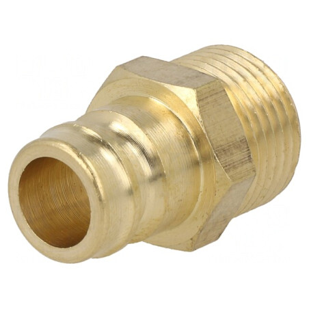 Conector Ștuț Alamă 15 Bar 9mm FPM | Electronic-mag.ro | Componente Electronice