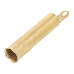 Soclu banană 4mm aurit 25A neizolat | Electronic-mag.ro | Componente Electronice