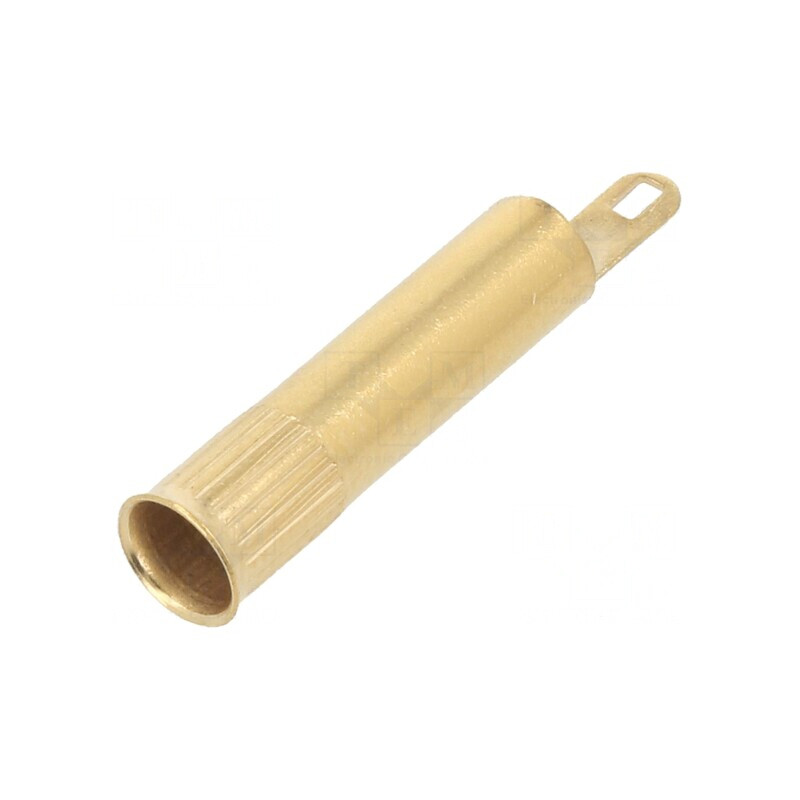 Soclu banană 4mm aurit 25A neizolat | Electronic-mag.ro | Componente Electronice