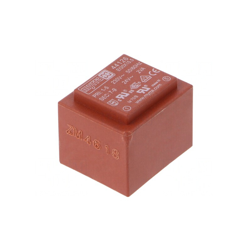 Transformator încapsulat 2VA 230V 24V PCB | Electronic-mag.ro | Componente Electronice