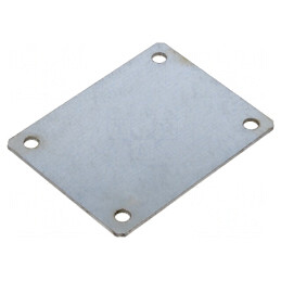 Placă de montare oțel zincată 56x71mm | Electronic-mag.ro | Componente Electronice