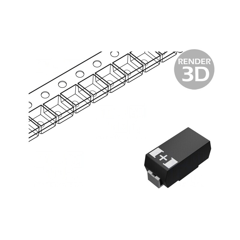 Condensator tantal-polimer 330uF 10V SMD | Electronic-mag.ro | Componente Electronice