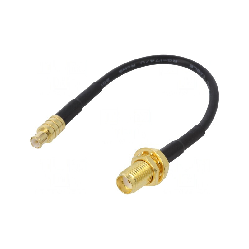 Cablu MCX tată la SMA mamă 100mm | Electronic-mag.ro | Componente Electronice