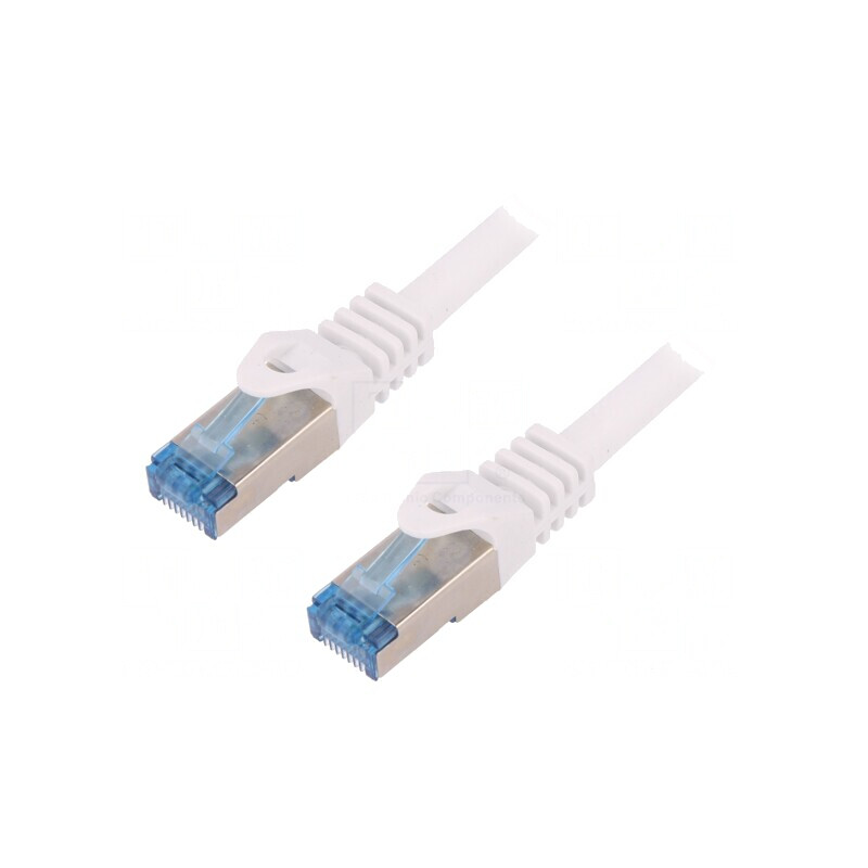 Patch cord S/FTP Cat6a Cu LSZH Alb 1,5m | Electronic-mag.ro | Componente Electronice Patch cord S/FTP Cat6a Cu LSZH Alb 1,5m | Electronic-mag.ro | Componente Electronice