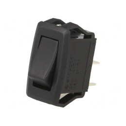 Comutator ROCKER SPST ON-OFF 10A/24V negru | Electronic-mag.ro | Componente Electronice