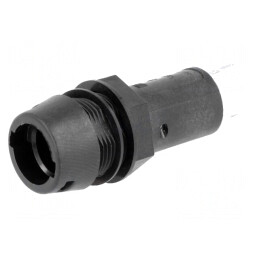 Clemă Siguranțe Cilindrice Neagră 10A 250VAC 5x20mm