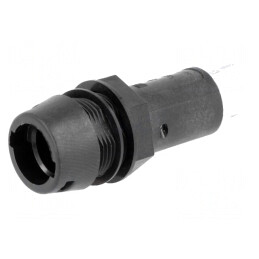 Clemă Siguranțe Cilindrice Neagră 10A 250VAC 5x20mm | Electronic-mag.ro | Componente Electronice
