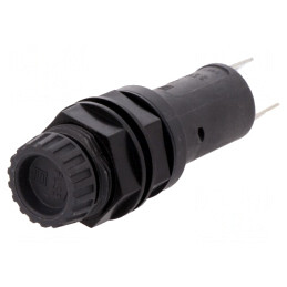 Clema Siguranțe Cilindrice 5x20mm 10A Neagră 250VAC