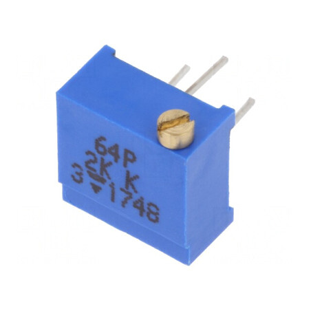 Potențiometru Multitură 2kΩ 500mW THT ±10% | Electronic-mag.ro | Componente Electronice