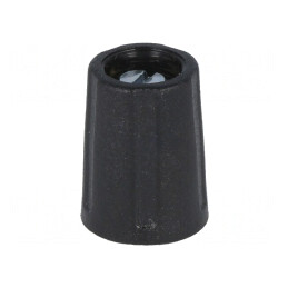 Buton rotativ ABS negru 4mm 10,5x14mm | Electronic-mag.ro | Componente Electronice
