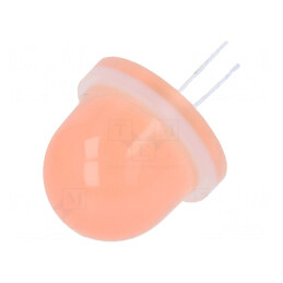 LED Portocalie 16mm 4-4.2V Convex 750-3200mcd | Electronic-mag.ro | Componente Electronice