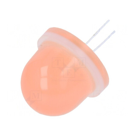 LED Portocalie 16mm 4-4.2V Convex 750-3200mcd | Electronic-mag.ro | Componente Electronice