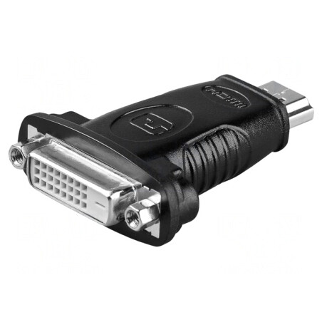 Adaptor DVI-D la HDMI Negru | Electronic-mag.ro | Componente Electronice